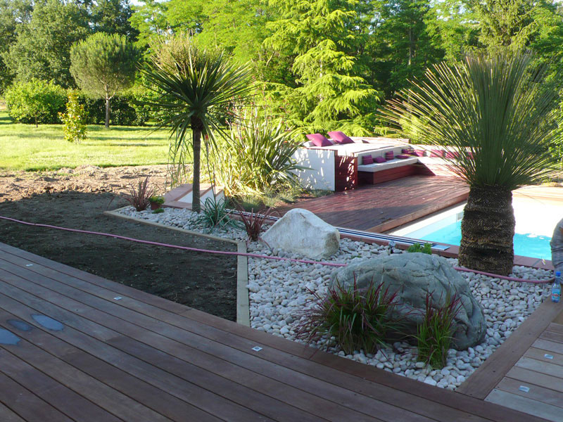 Aménagement jardin, terrasse et piscine